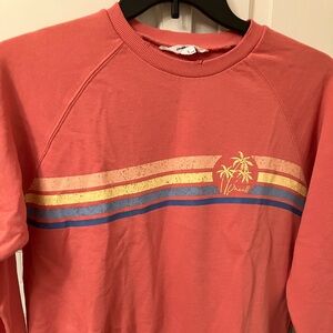O'Neill Pink Sweatshirt with Stripes Women’s size S NWOT